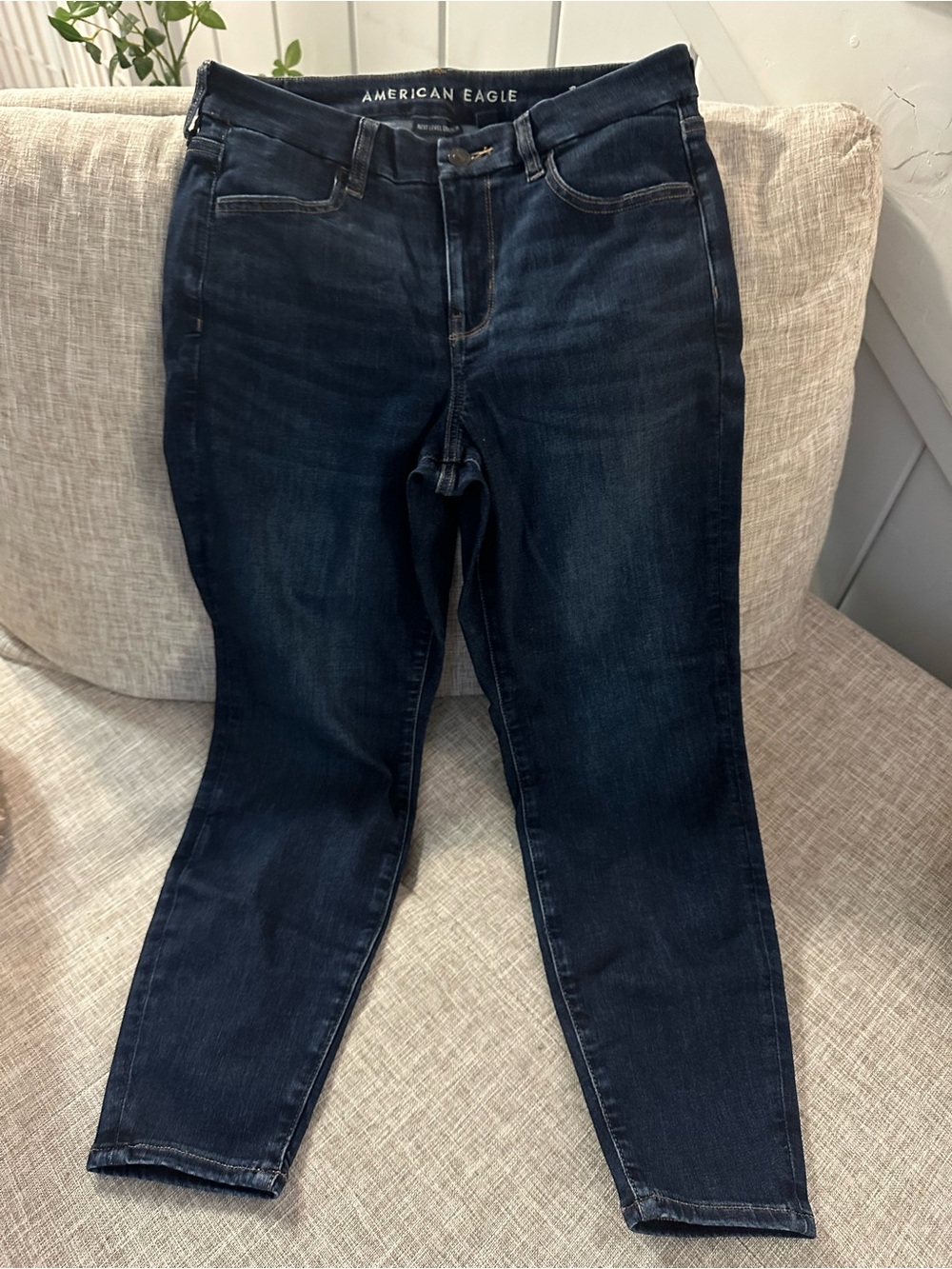 American Eagle Outfitters Dark Indigo Stretch Skinny Jeans